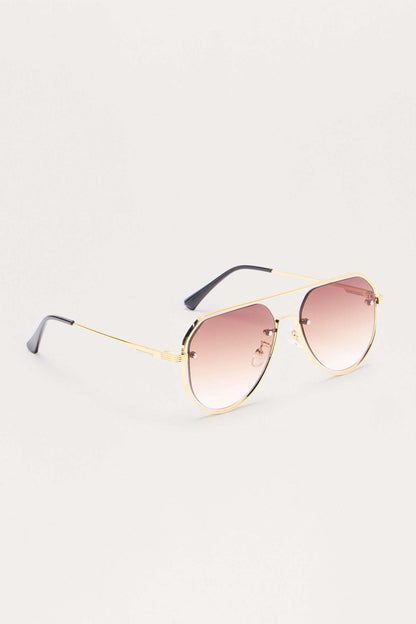 Óculos de Sol Feminino Aviador Dourado – Doce Malícia