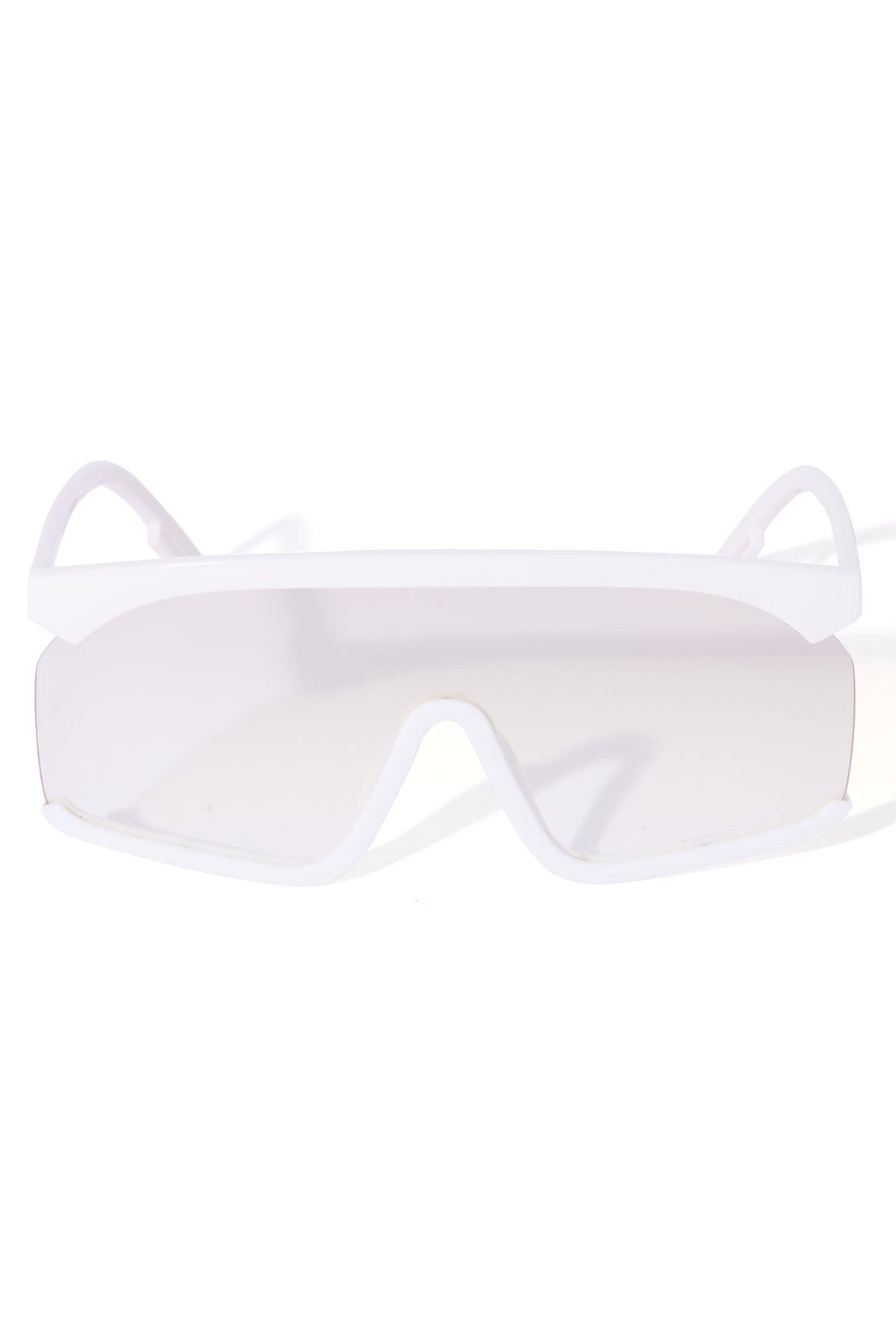 Óculos de Sol Feminino Escudo Acetato Branco – Doce Malícia