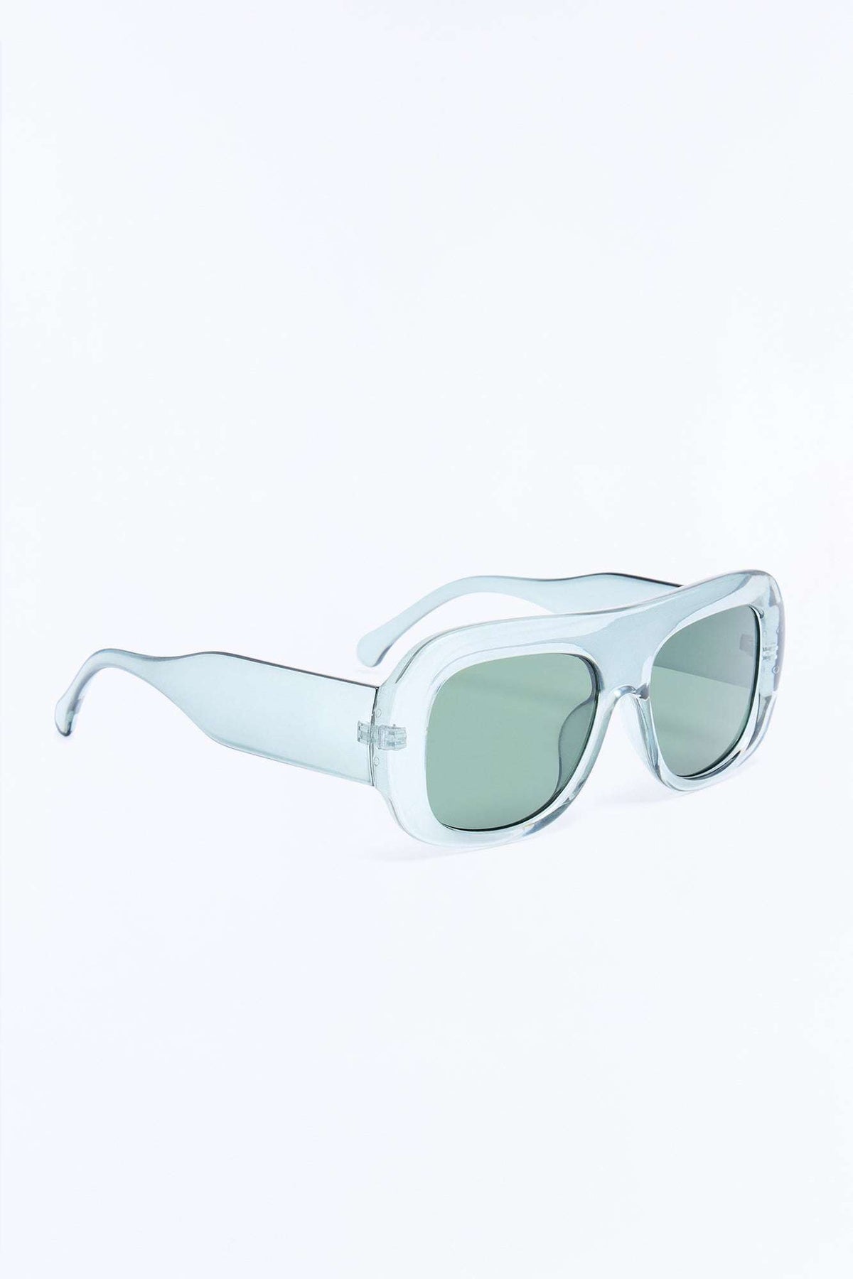 Óculos de Sol Feminino Escudo Acetato Cinza – Doce Malícia