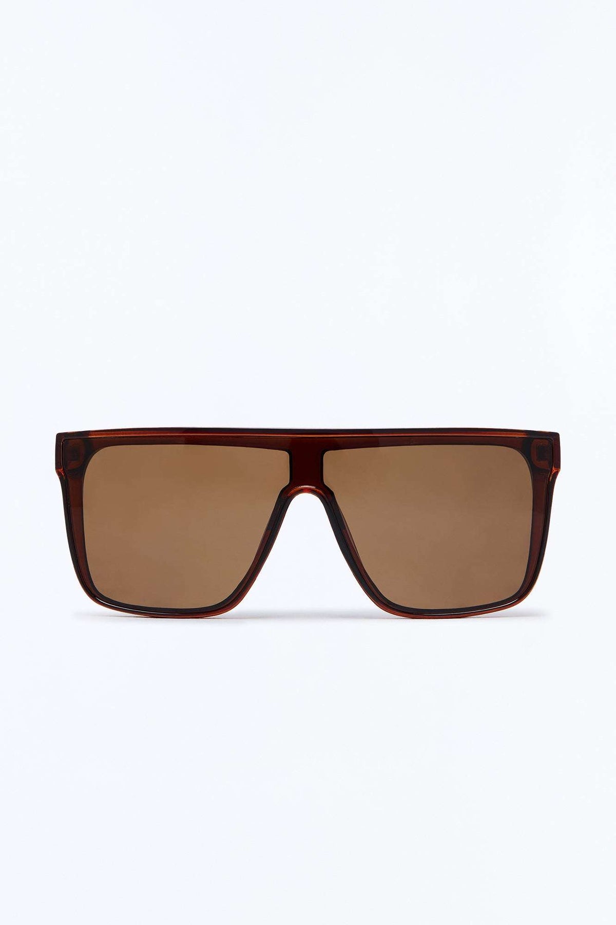 Óculos de Sol Feminino Escudo Acetato Marrom – Doce Malícia
