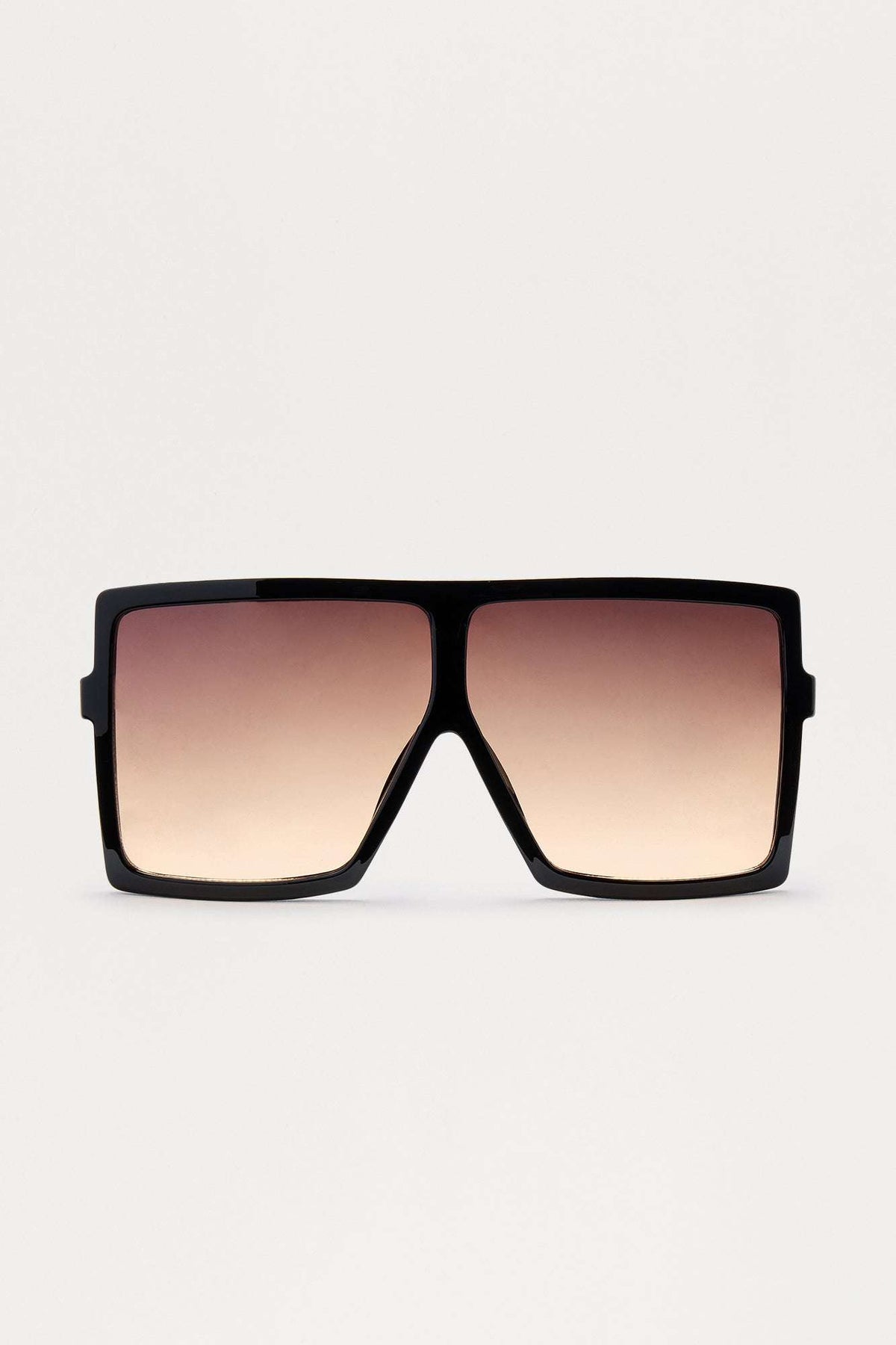 Óculos de Sol Feminino Escudo Oversized Preto – Doce Malícia