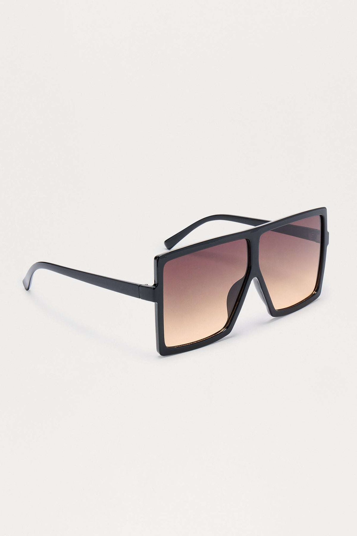 Óculos de Sol Feminino Escudo Oversized Preto – Doce Malícia