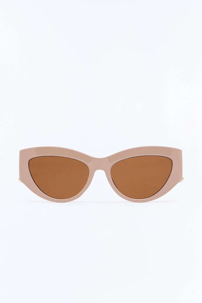Óculos de Sol Feminino Gatinho Acetato Bege – Doce Malícia