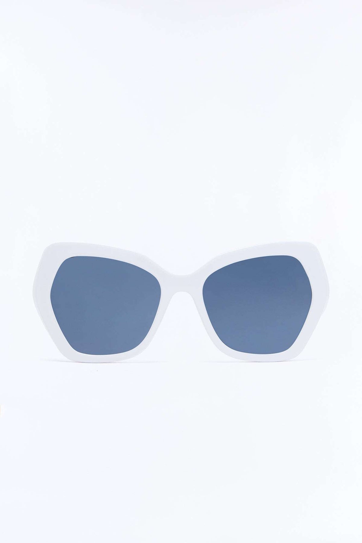 Óculos de Sol Feminino Gatinho Acetato Branco – Doce Malícia