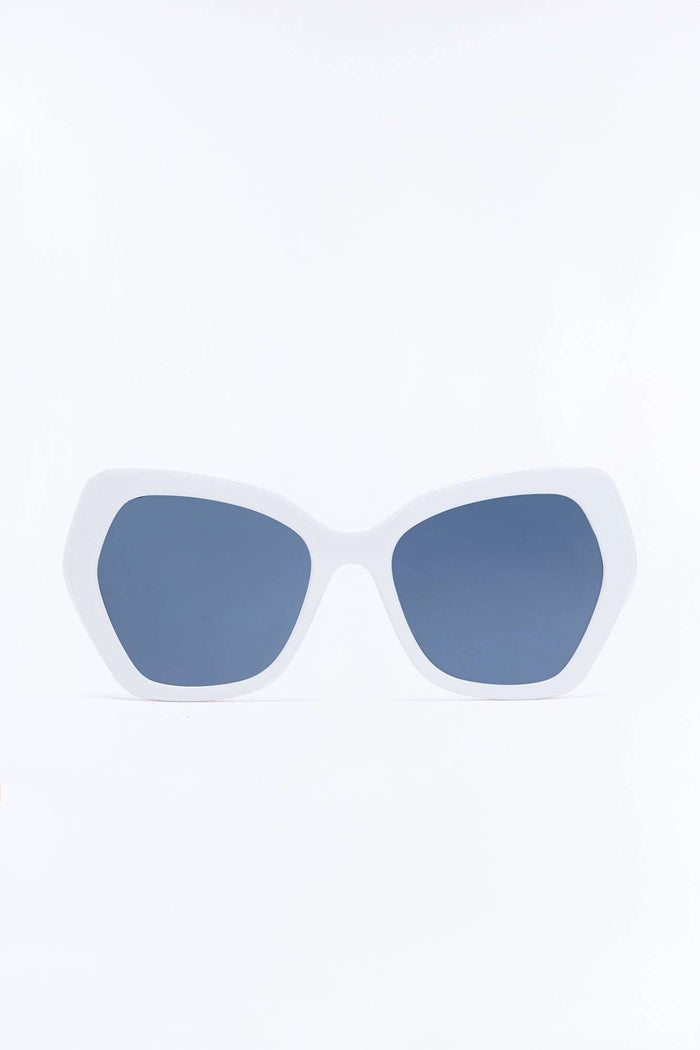 Óculos de Sol Feminino Gatinho Acetato Branco – Doce Malícia — Doce Malícia
