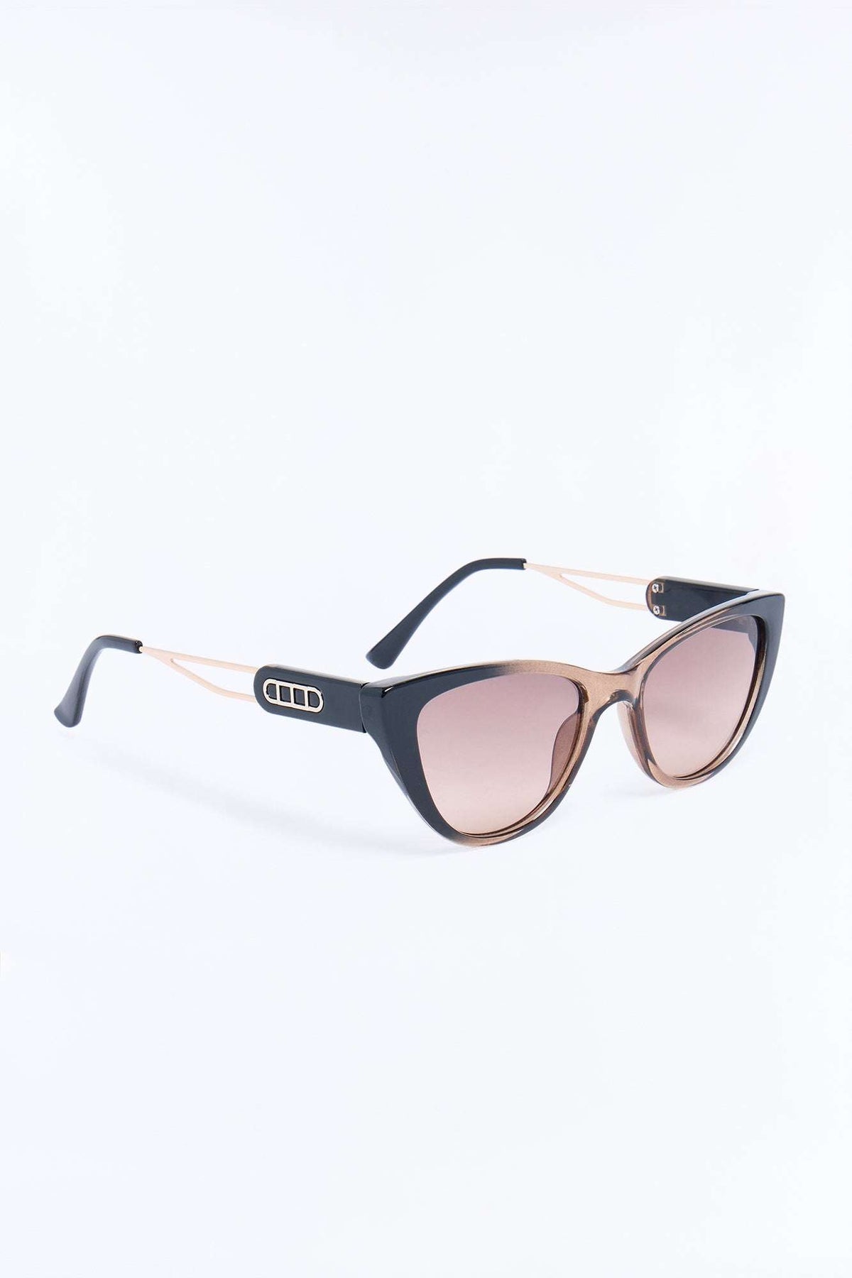 Óculos de Sol Feminino Gatinho Acetato Degradê Preto – Doce Malícia