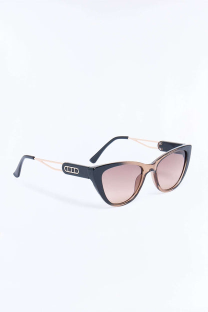 Óculos de Sol Feminino Gatinho Acetato Degradê Preto – Doce Malícia