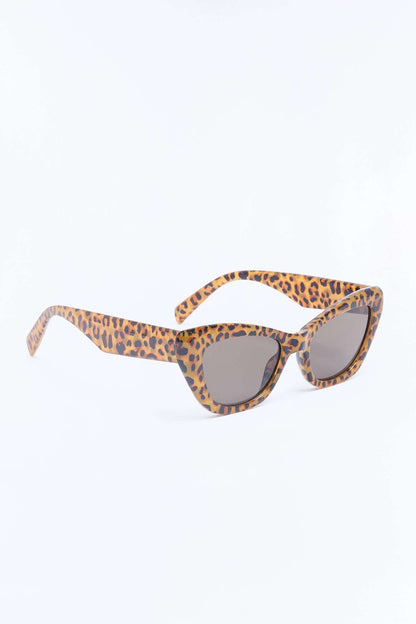 Óculos de Sol Feminino Gatinho Acetato Estampado Marrom – Doce Malícia