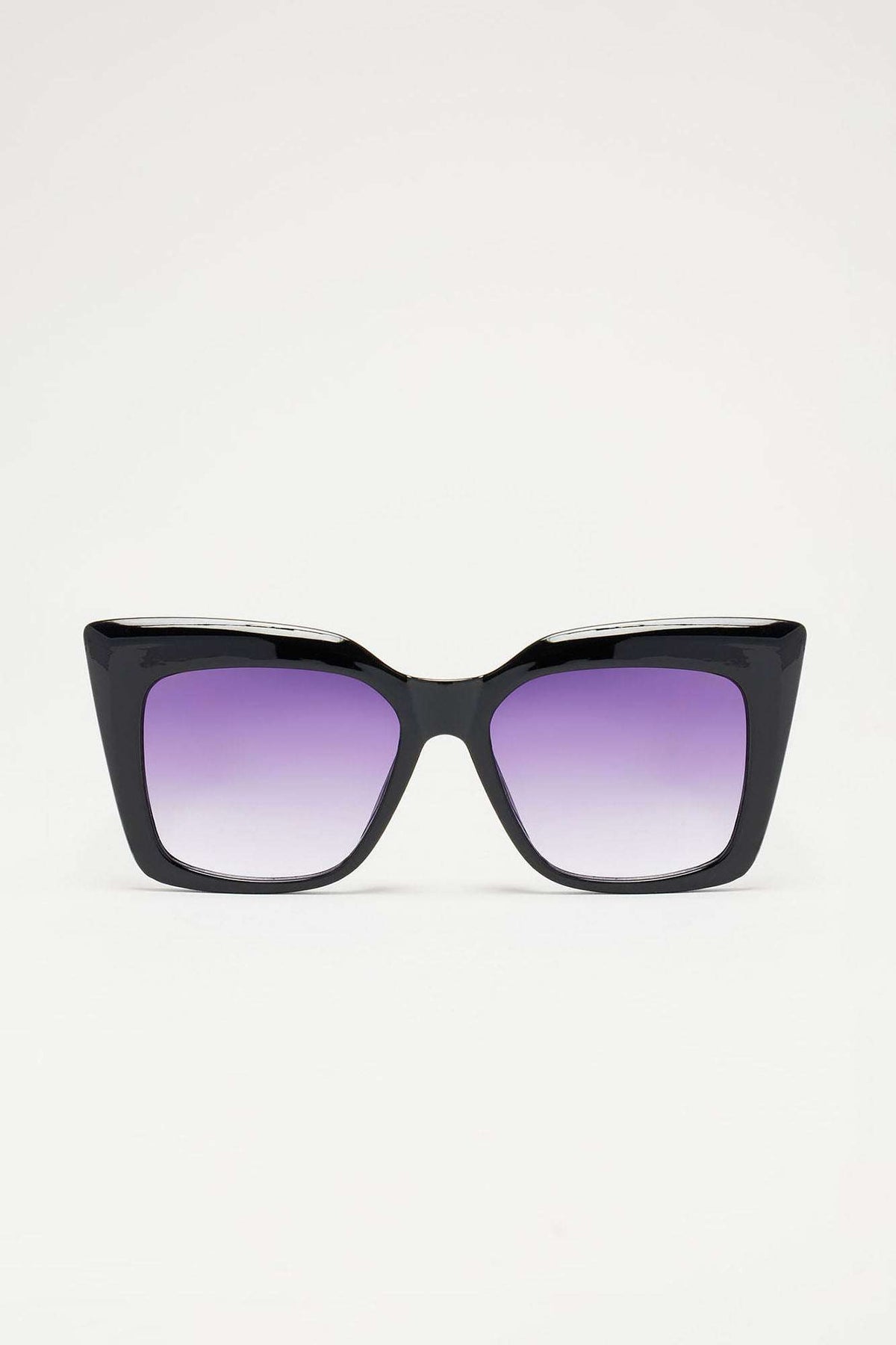Óculos de Sol Feminino Gatinho Acetato Oversized Preto – Doce Malícia