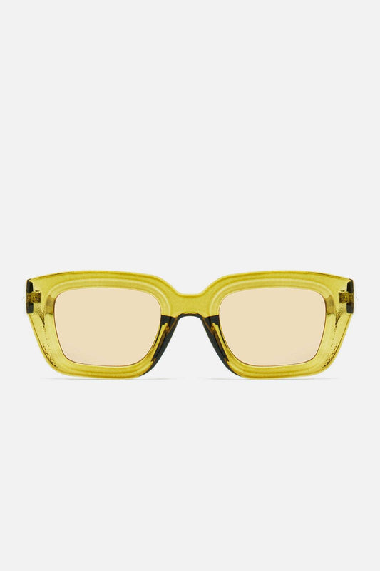 Óculos de Sol Feminino Quadrado Acetato Amarelo – Doce Malícia