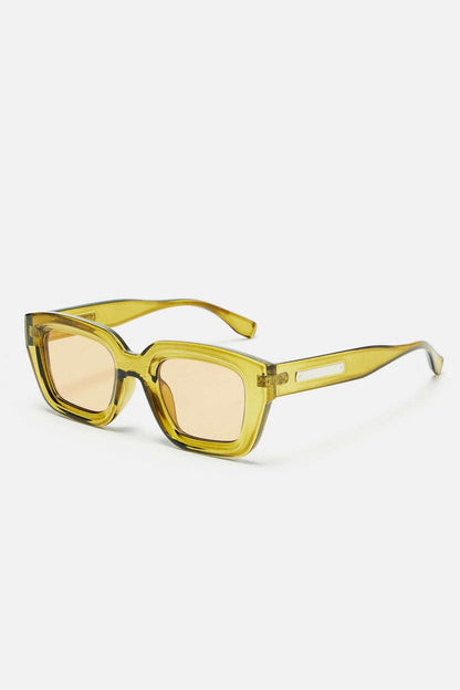 Óculos de Sol Feminino Quadrado Acetato Amarelo – Doce Malícia