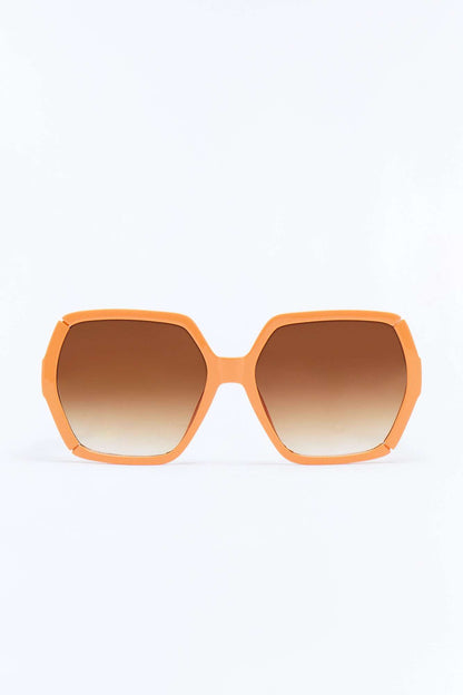 Óculos de Sol Feminino Quadrado Acetato Laranja – Doce Malícia