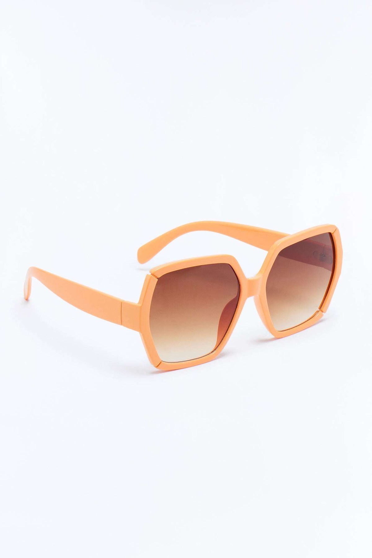 Óculos de Sol Feminino Quadrado Acetato Laranja – Doce Malícia