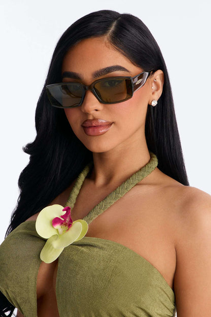 Óculos de Sol Feminino Quadrado Acetato Vermelho – Doce Malícia