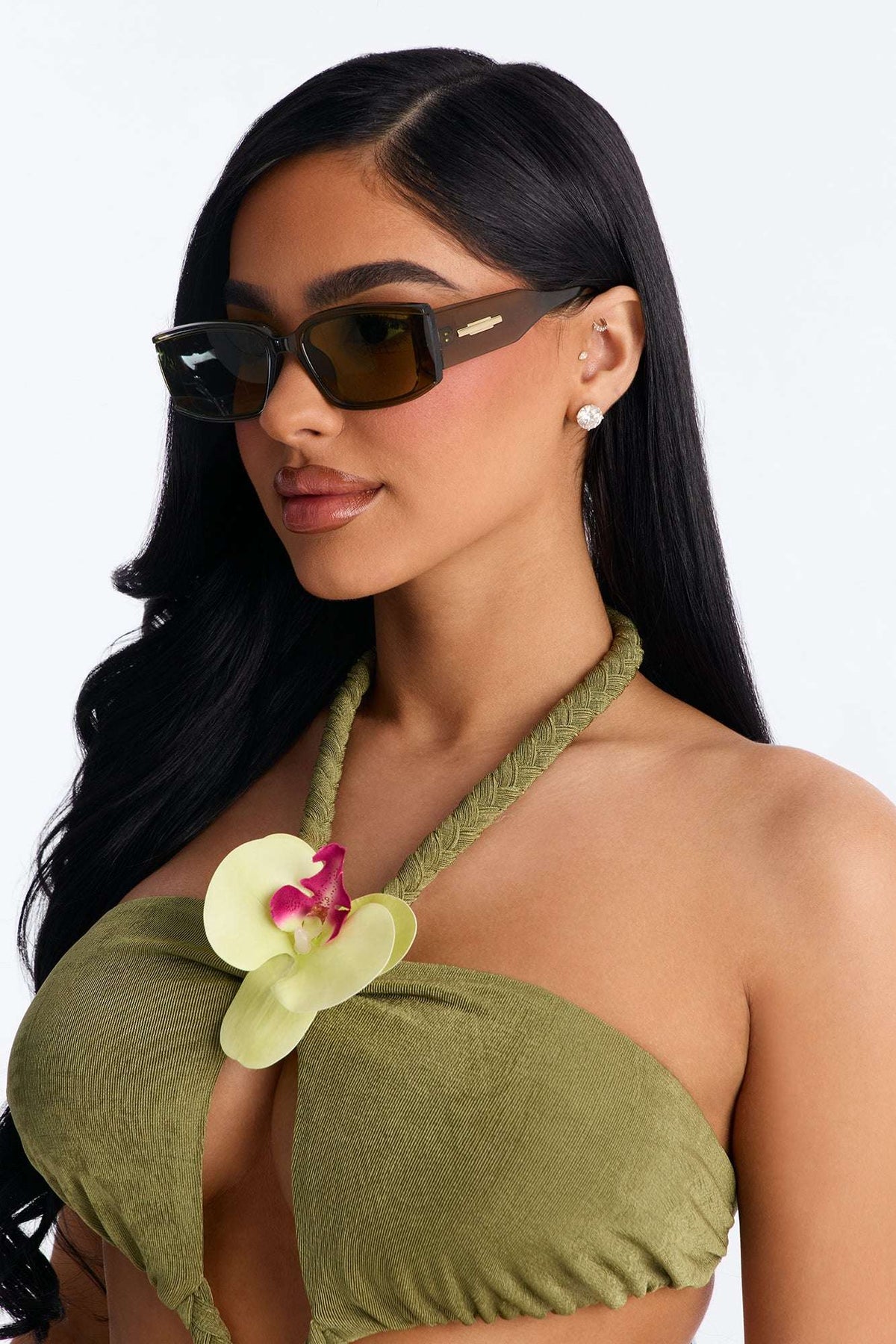 Óculos de Sol Feminino Quadrado Acetato Vermelho – Doce Malícia