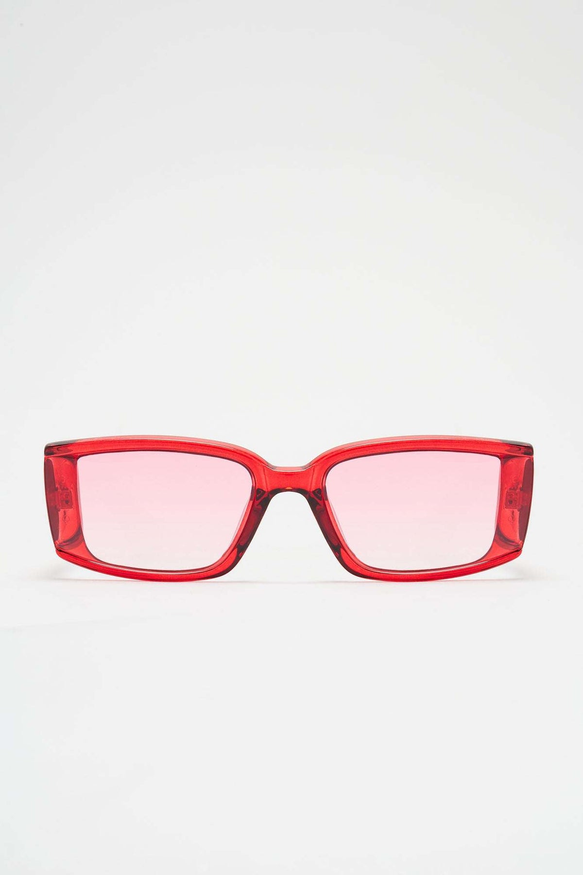 Óculos de Sol Feminino Quadrado Acetato Vermelho – Doce Malícia