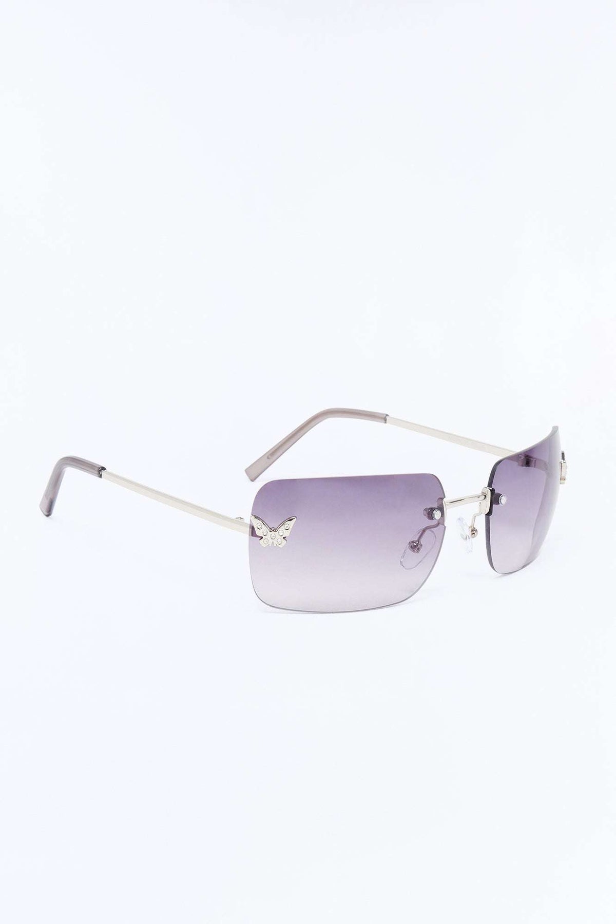 Óculos de Sol Feminino Quadrado Borboleta Sem Aro Preto – Doce Malícia