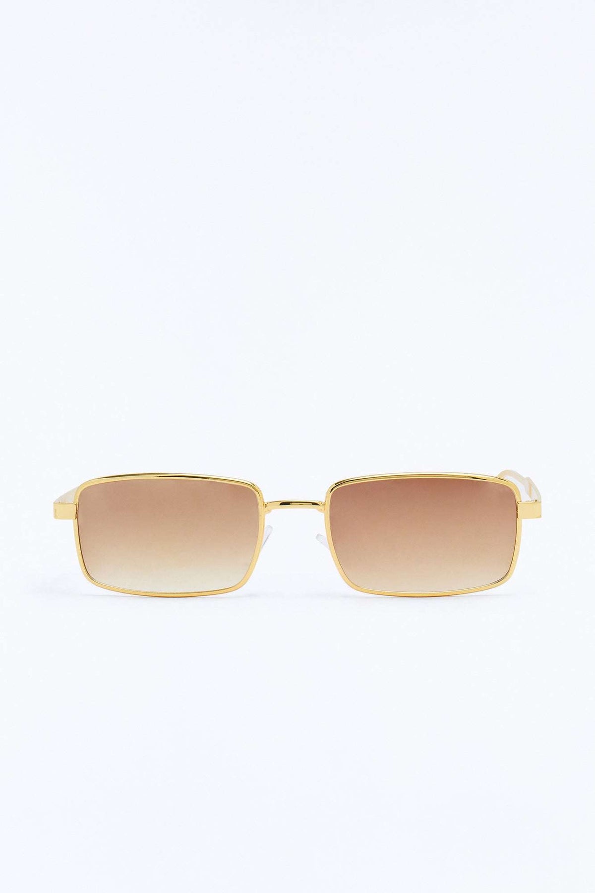 Óculos de Sol Feminino Quadrado Metal Marrom – Doce Malícia