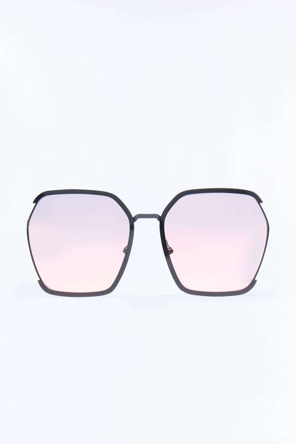 Óculos de Sol Feminino Quadrado Metal Preto – Doce Malícia