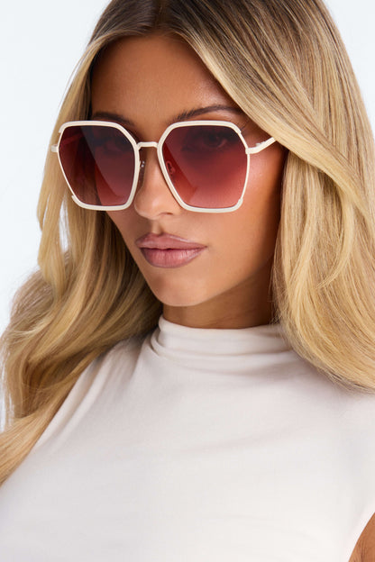 Óculos de Sol Feminino Quadrado Metal Preto – Doce Malícia