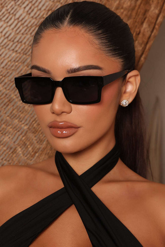 Óculos de Sol Feminino Quadrado Preto – Doce Malícia