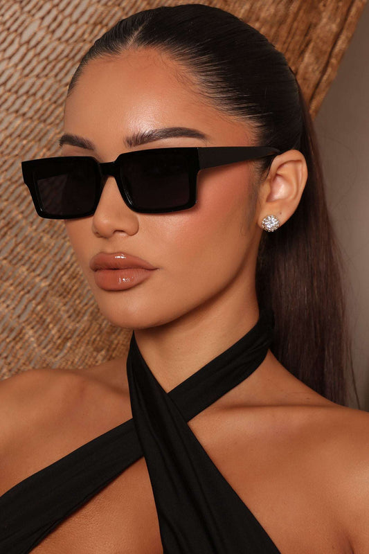 Óculos de Sol Feminino Quadrado Preto – Doce Malícia