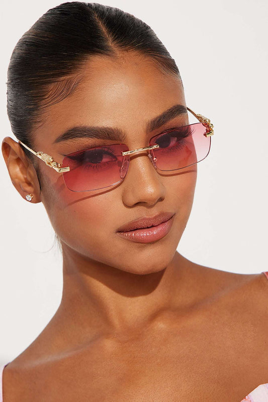 Óculos de Sol Feminino Quadrado Rosa – Doce Malícia