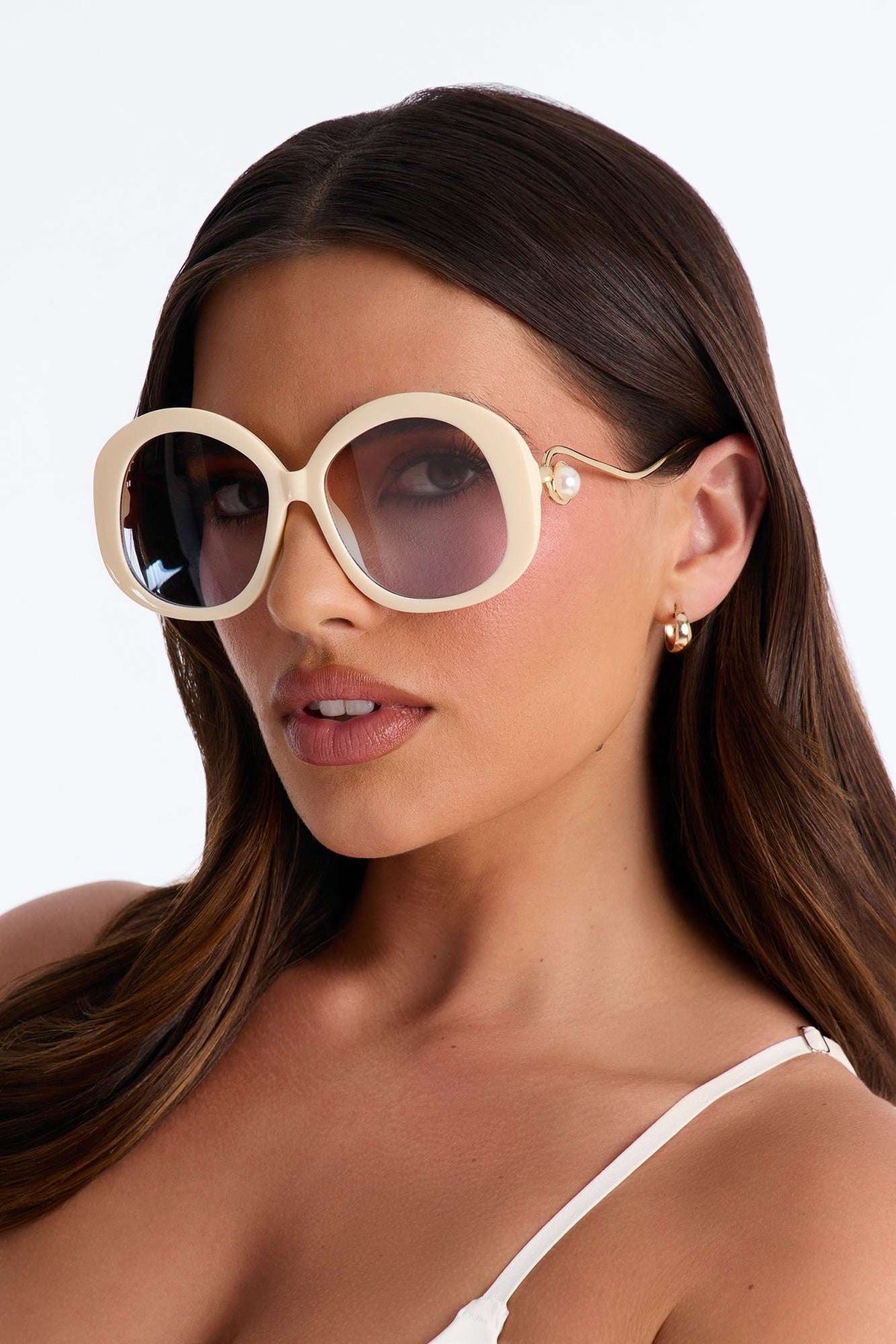 Óculos de Sol Feminino Redondo Acetato Degradê – Doce Malícia