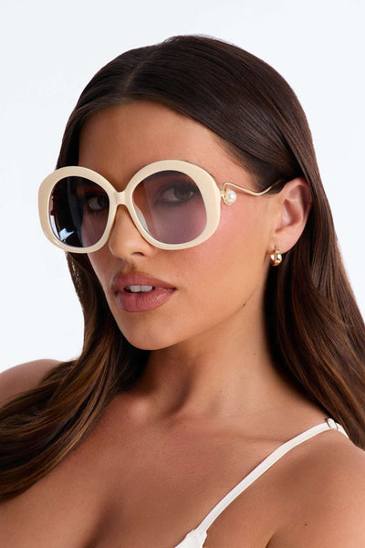 Óculos de Sol Feminino Redondo Acetato Degradê – Doce Malícia