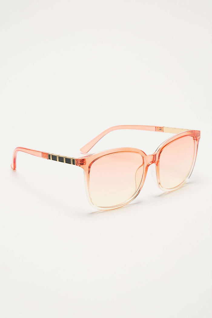 Óculos de Sol Feminino Redondo Acetato Degradê Laranja – Doce Malícia — Doce Malícia
