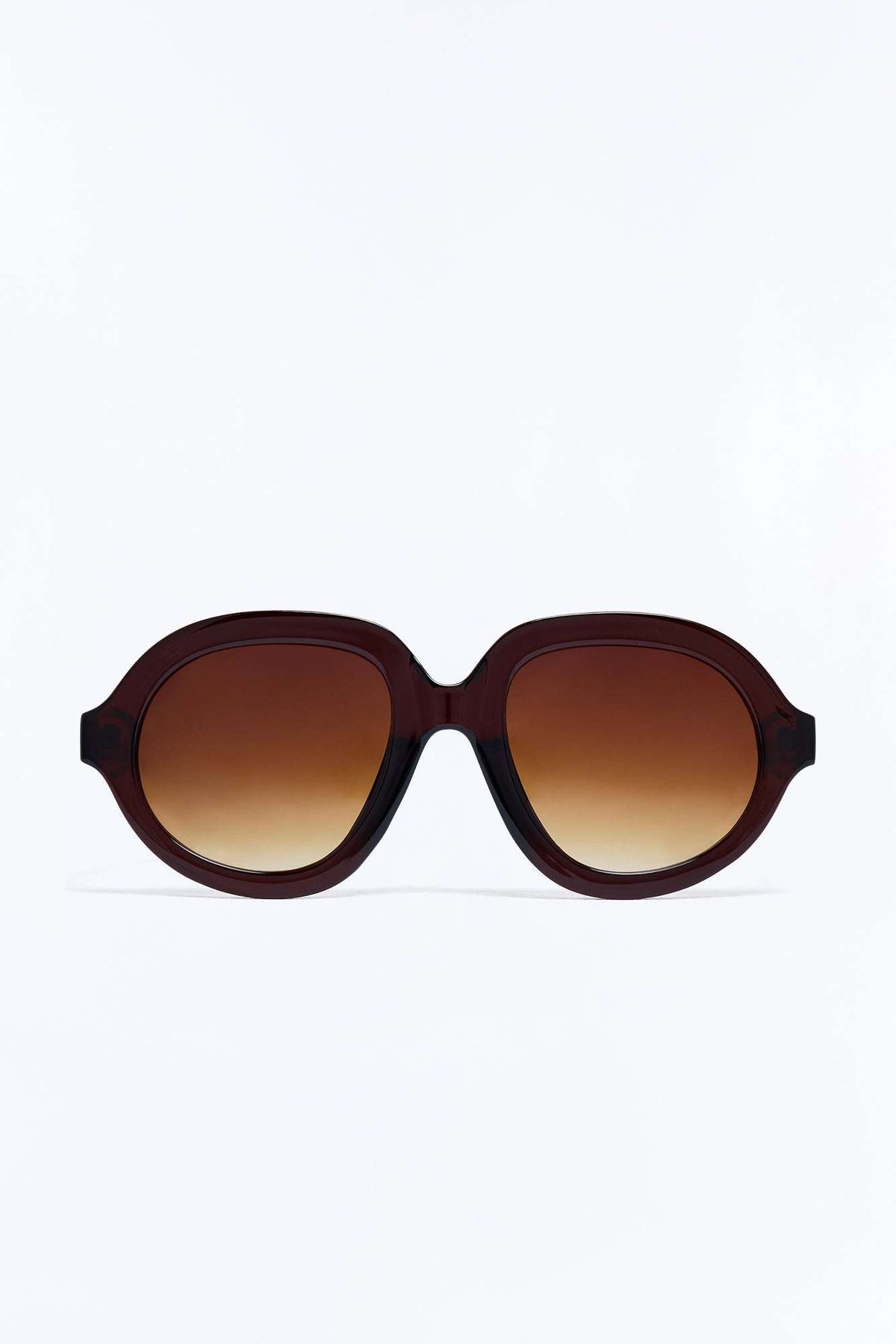 Óculos de Sol Feminino Redondo Acetato Marrom – Doce Malícia