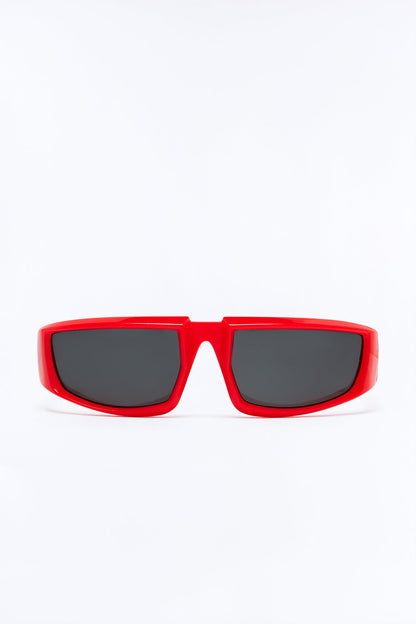 Óculos de Sol Feminino Redondo Escudo Acetato Preto – Doce Malícia