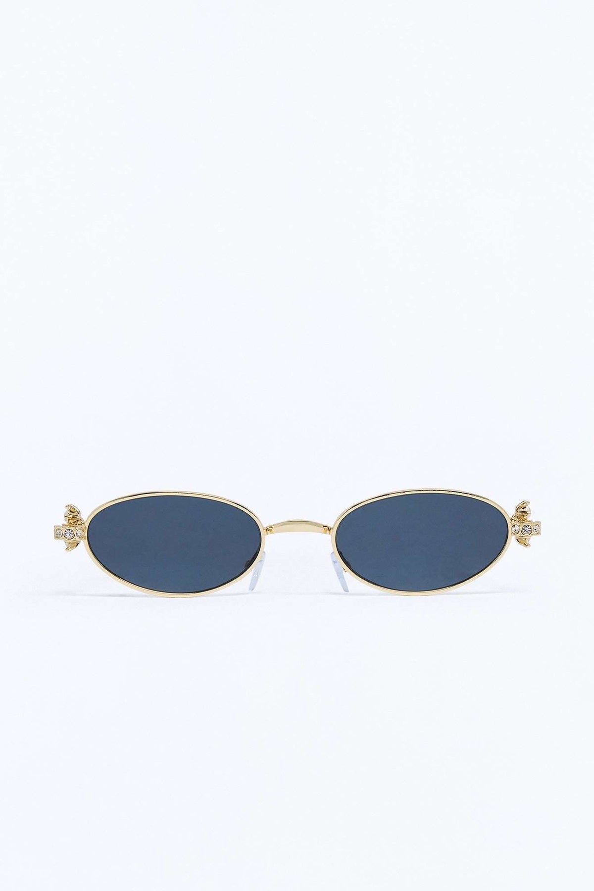 Óculos de Sol Feminino Redondo Metal Preto – Doce Malícia