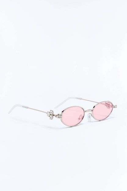 Óculos de Sol Feminino Redondo Metal Preto – Doce Malícia