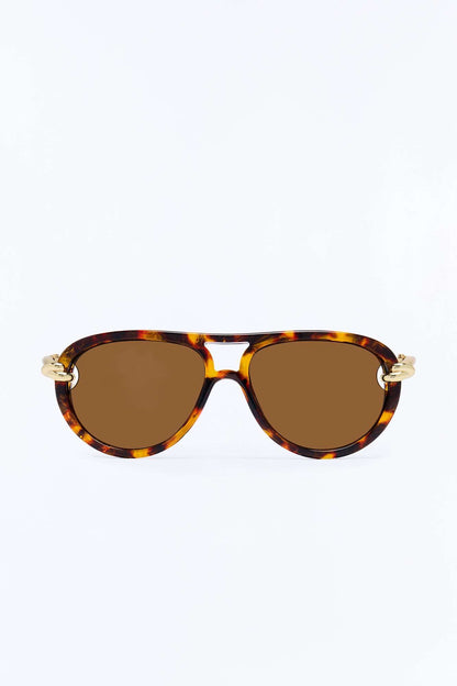 Óculos de Sol Feminino Tartaruga Aviador Preto – Doce Malícia