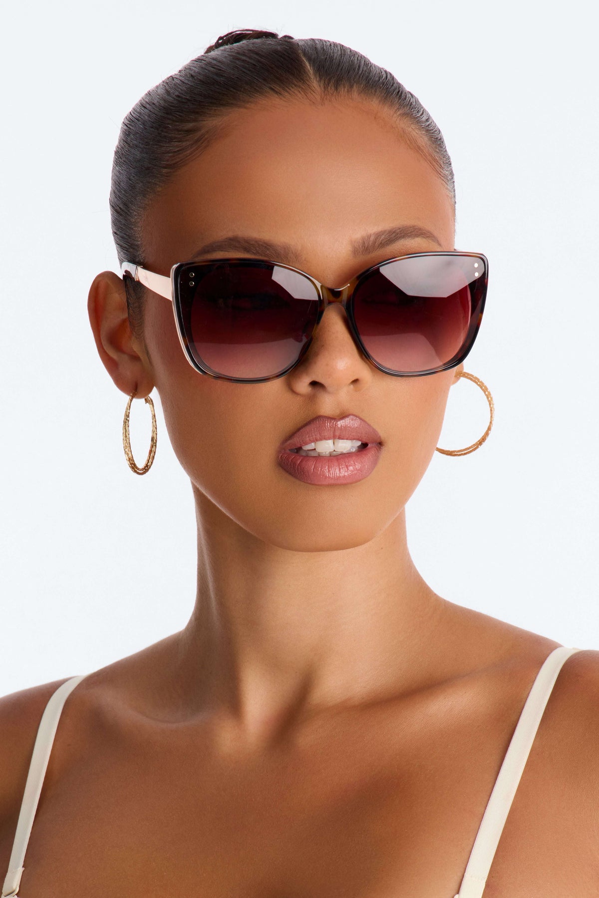 Óculos de Sol Feminino Tartaruga Gatinho Acetato – Doce Malícia