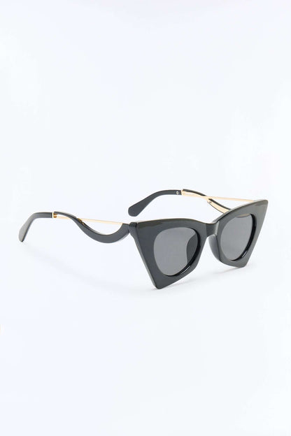 Óculos de Sol Feminino Tartaruga Gatinho Acetato Preto – Doce Malícia