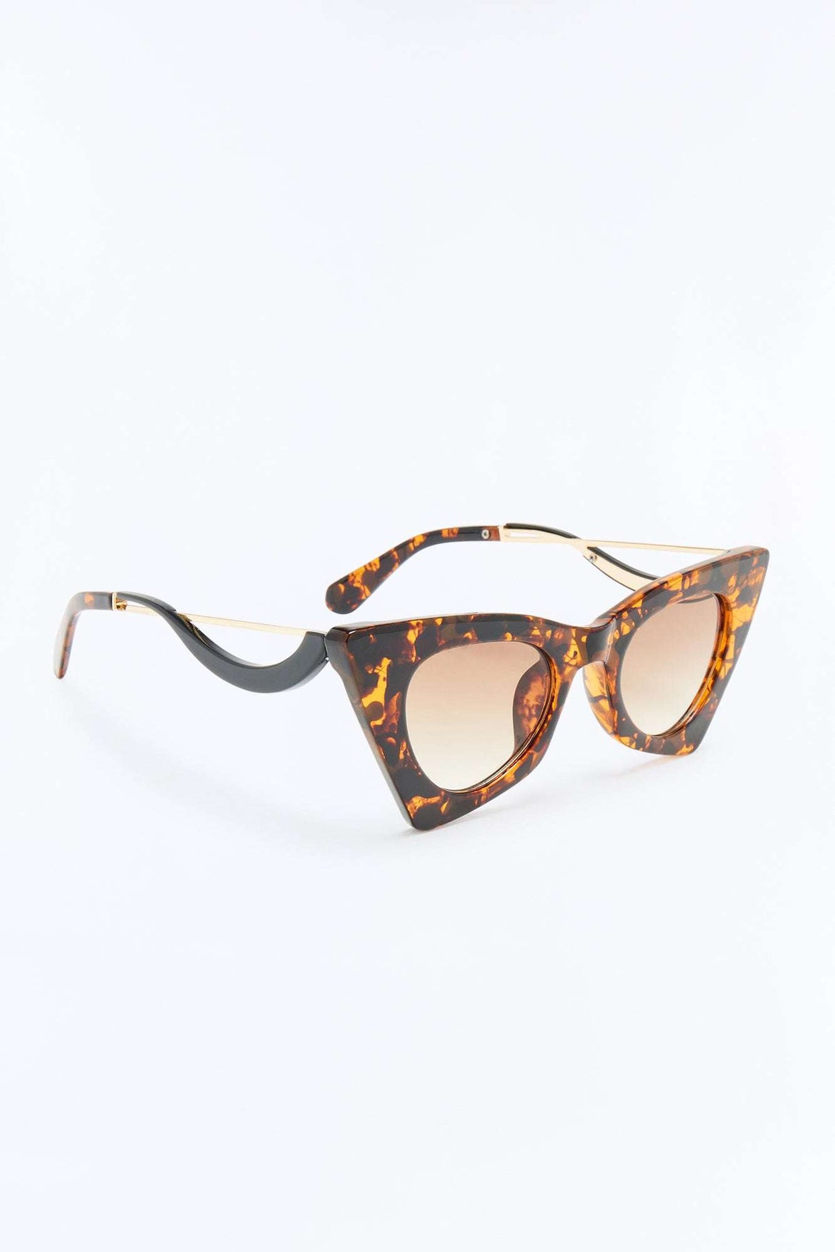 Óculos de Sol Feminino Tartaruga Gatinho Acetato Preto – Doce Malícia