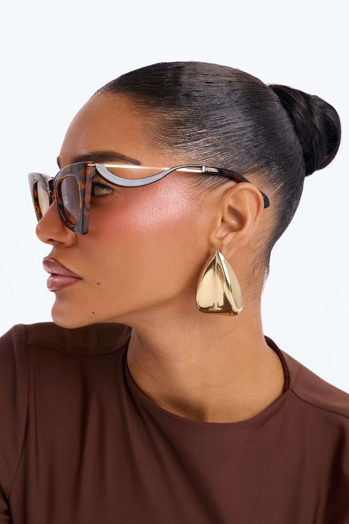 Óculos de Sol Feminino Tartaruga Gatinho Acetato Preto – Doce Malícia