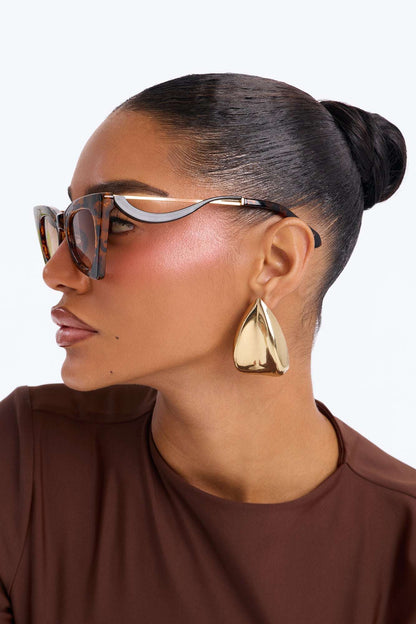 Óculos de Sol Feminino Tartaruga Gatinho Acetato Preto – Doce Malícia