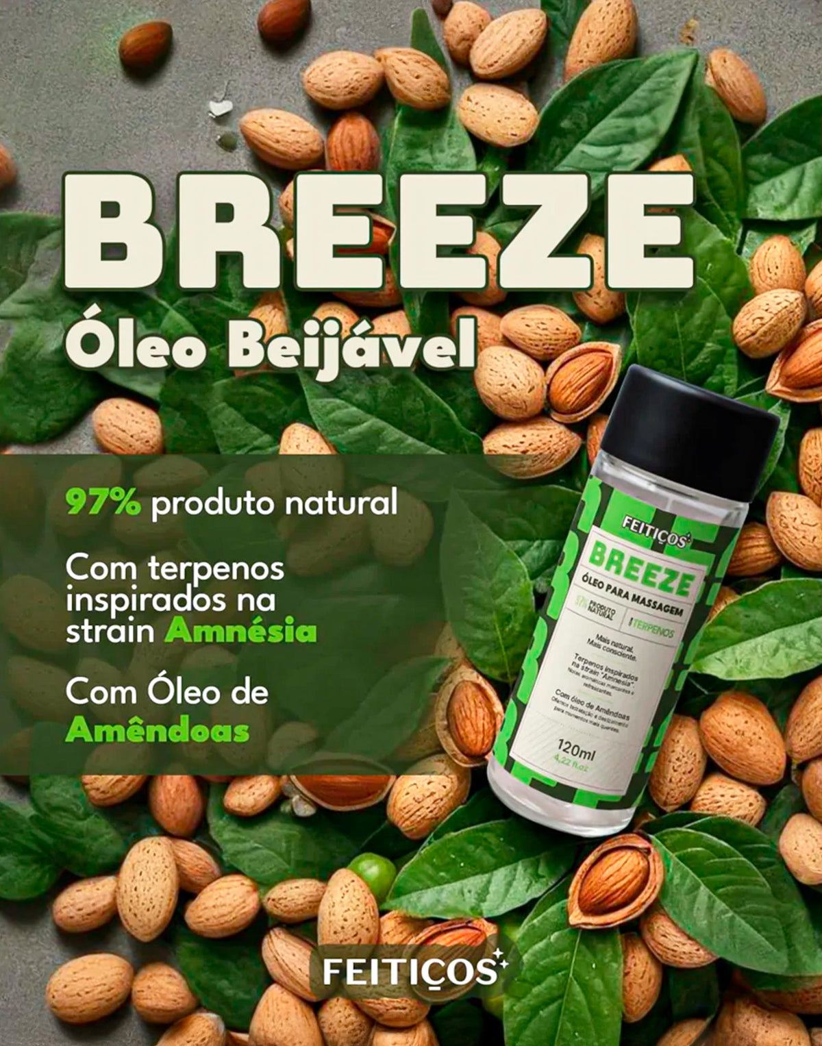 Óleo Para Massagem Beijável com em Quantidade – Doce Malícia