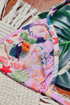 Biquíni Cortininha Estampado – Pé em Estampa unica – Doce Malícia