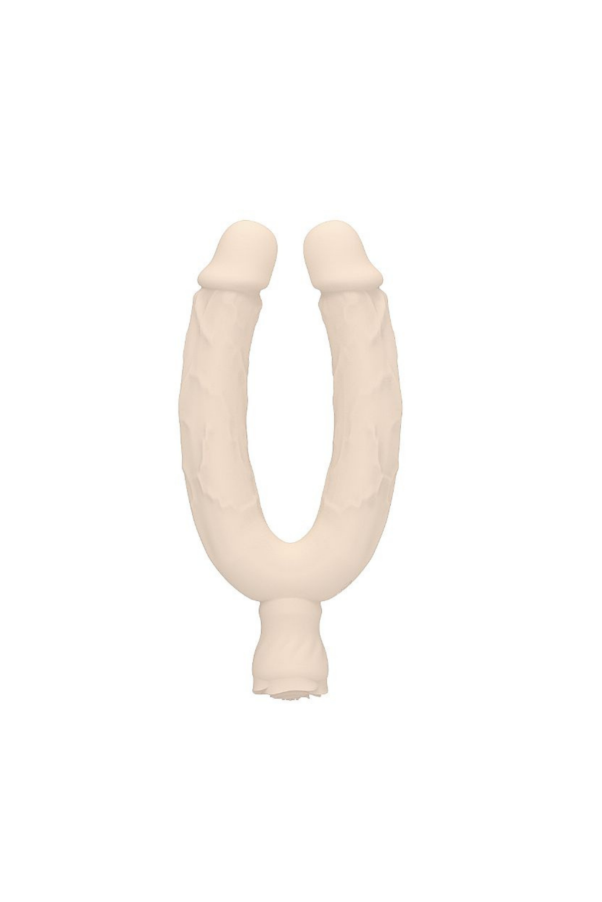 Pênis Duplo com Vibro em bege – Doce Malícia