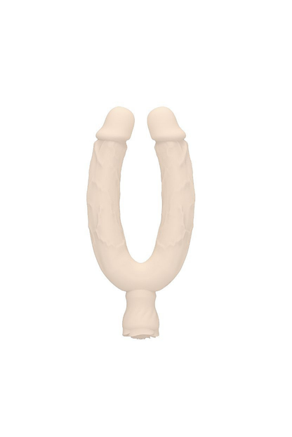 Pênis Duplo com Vibro em bege – Doce Malícia