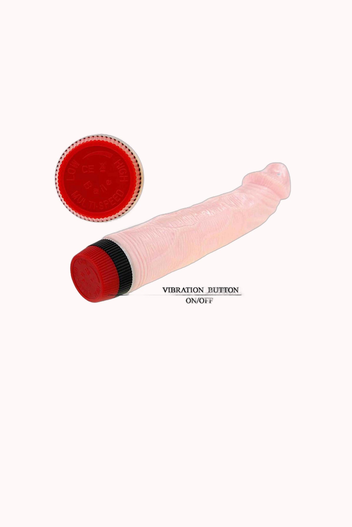 Pênis em Silicone com Vibro 19 x 4 cm – Doce Malícia