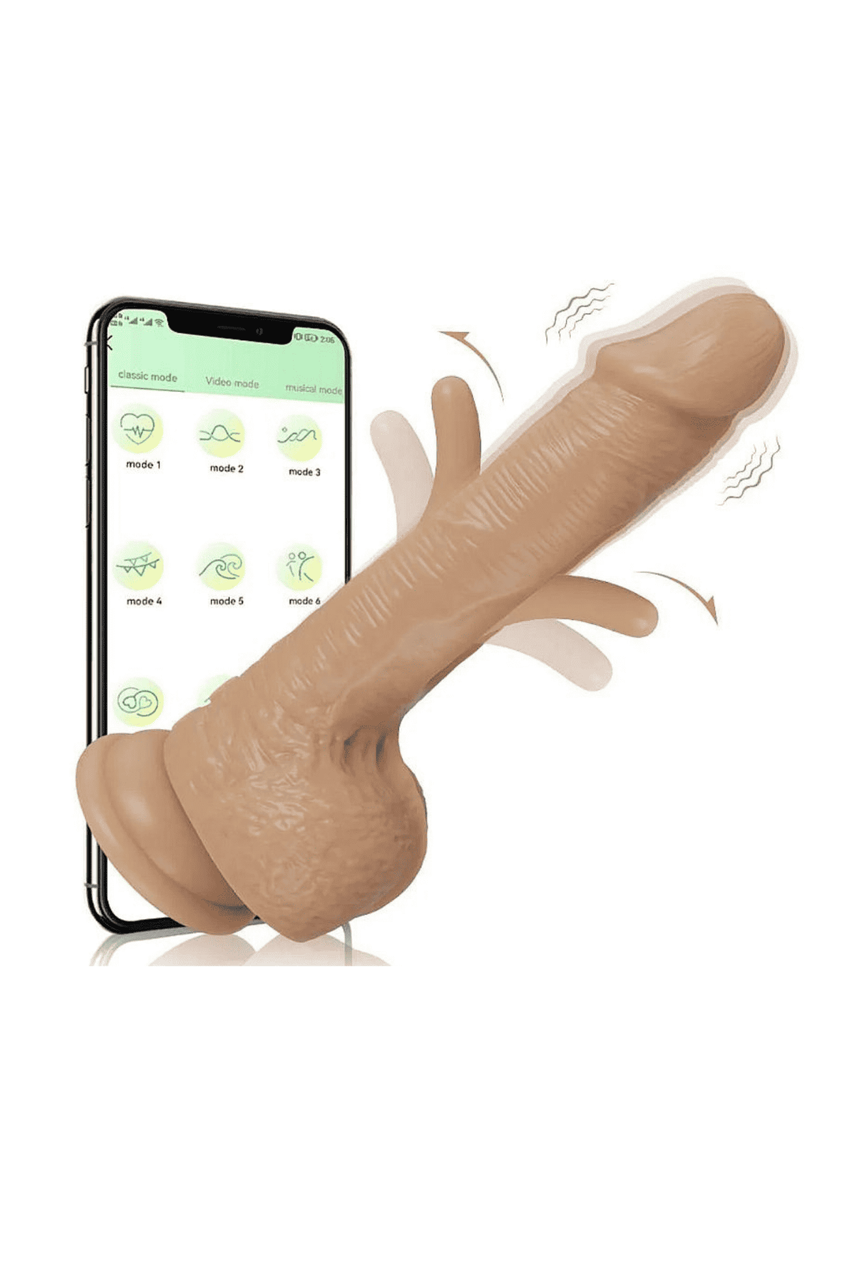 Pênis Realístico com Dedilhar Slap em Quantidade – Doce Malícia
