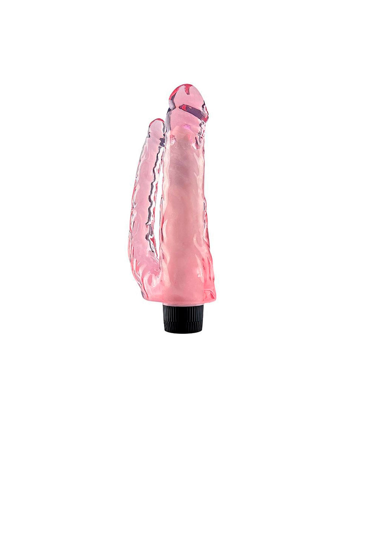 Pênis Realístico Duplo C/ Vibro em rosa – Doce Malícia