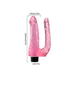 Pênis Realístico Duplo C/ Vibro em rosa – Doce Malícia