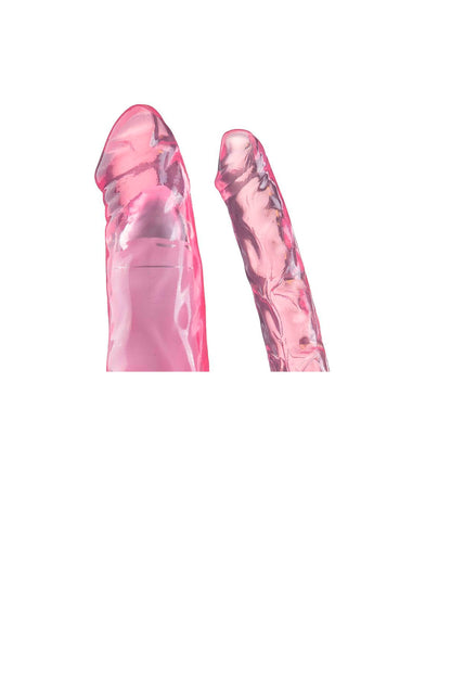 Pênis Realístico Duplo C/ Vibro em rosa – Doce Malícia