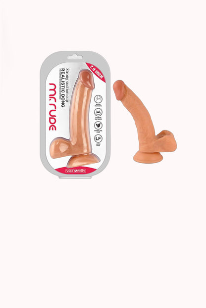 Pênis Realístico Mr. Rude 4 com Ventosa – 2,0×4,0CM – Doce Malícia